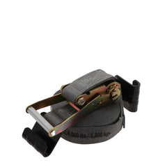Kinedyne 2" by 30' Rhino MAX Flat Hook Long Wide Ratchet Strap showing webbing, long wide ratchet handle, and flat hook