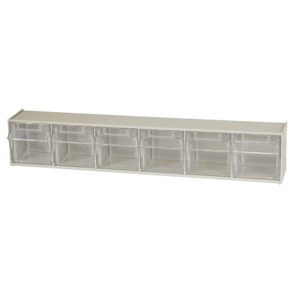 Beige 6 Compartment Tilt View Bin by FarrellPack