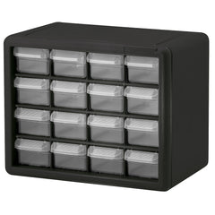 Black Plastic Storage Cabinet 10-1/2" x 6-3/8" x 8-1/2" by FarrellPack