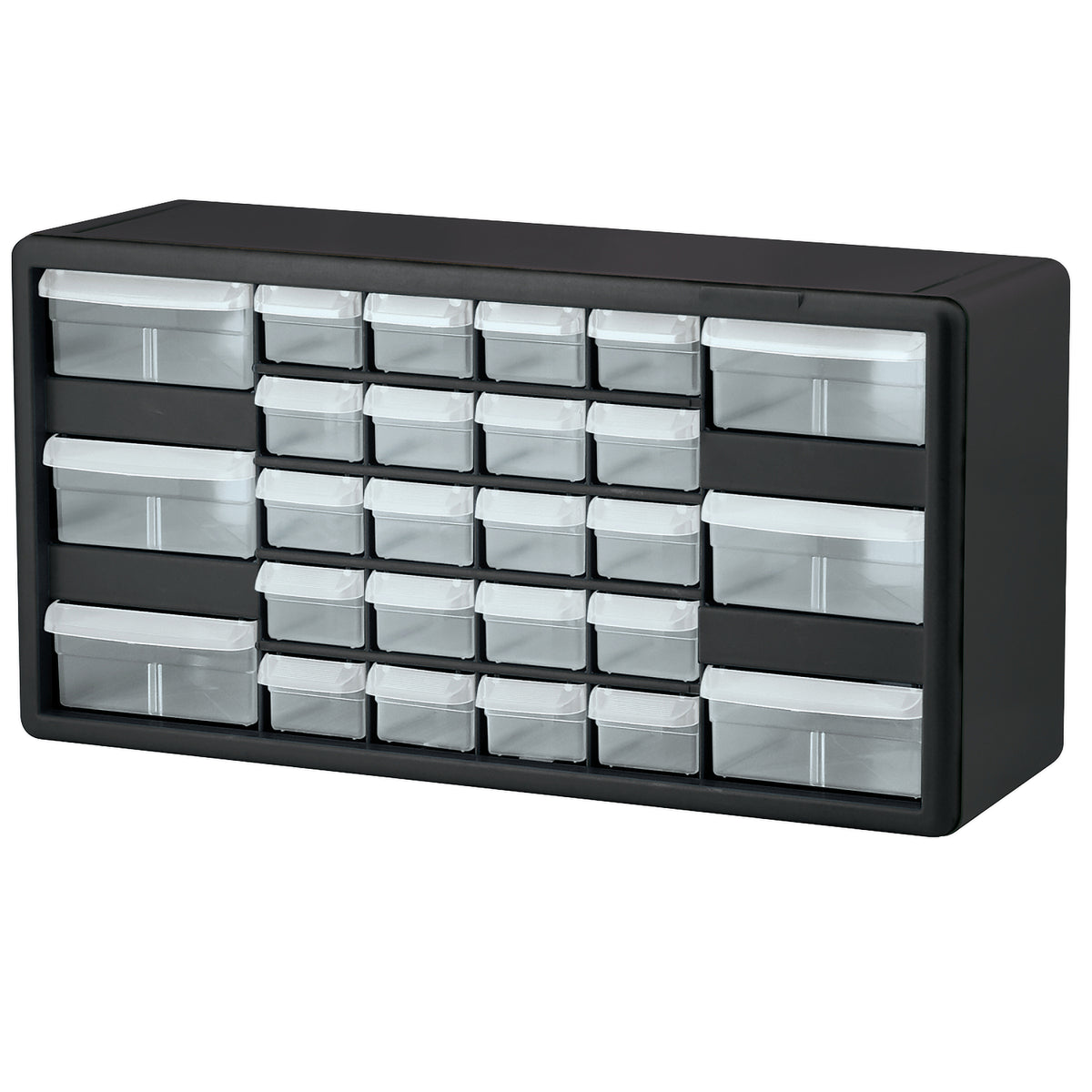 Black 20" Plastic Storage Cabinet w/ 26 Drawers - A10126E06