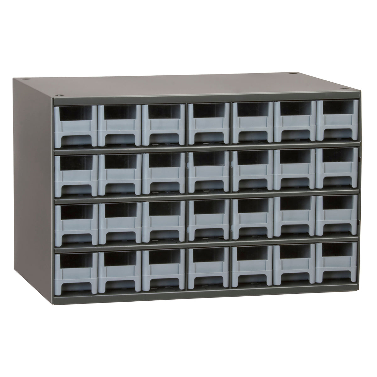 Grey Steel Modular Cabinet 17" x 11" x 11" w/ 28 Drawers - A19228M