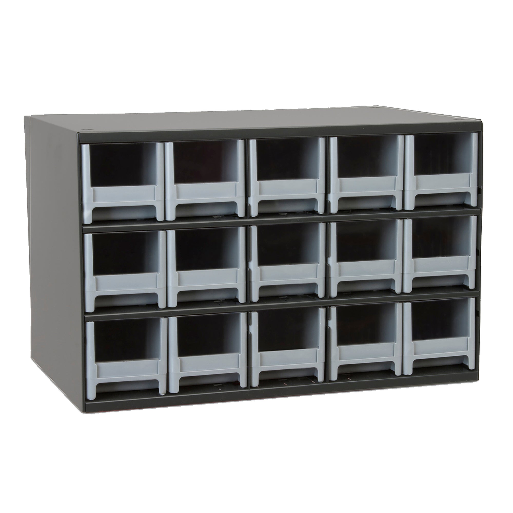 Grey 17"x11"x11" Steel Modular Cabinet w/ 15 Drawers - A19715M