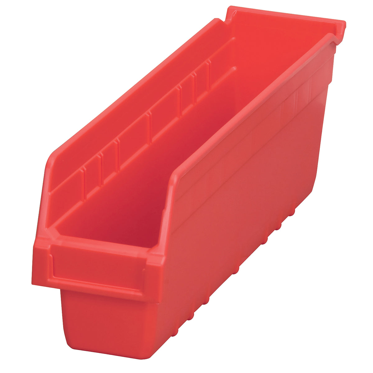 Red 18" x 4-1/8" x 6" Shelf Bin by FarrellPack - A30048P02
