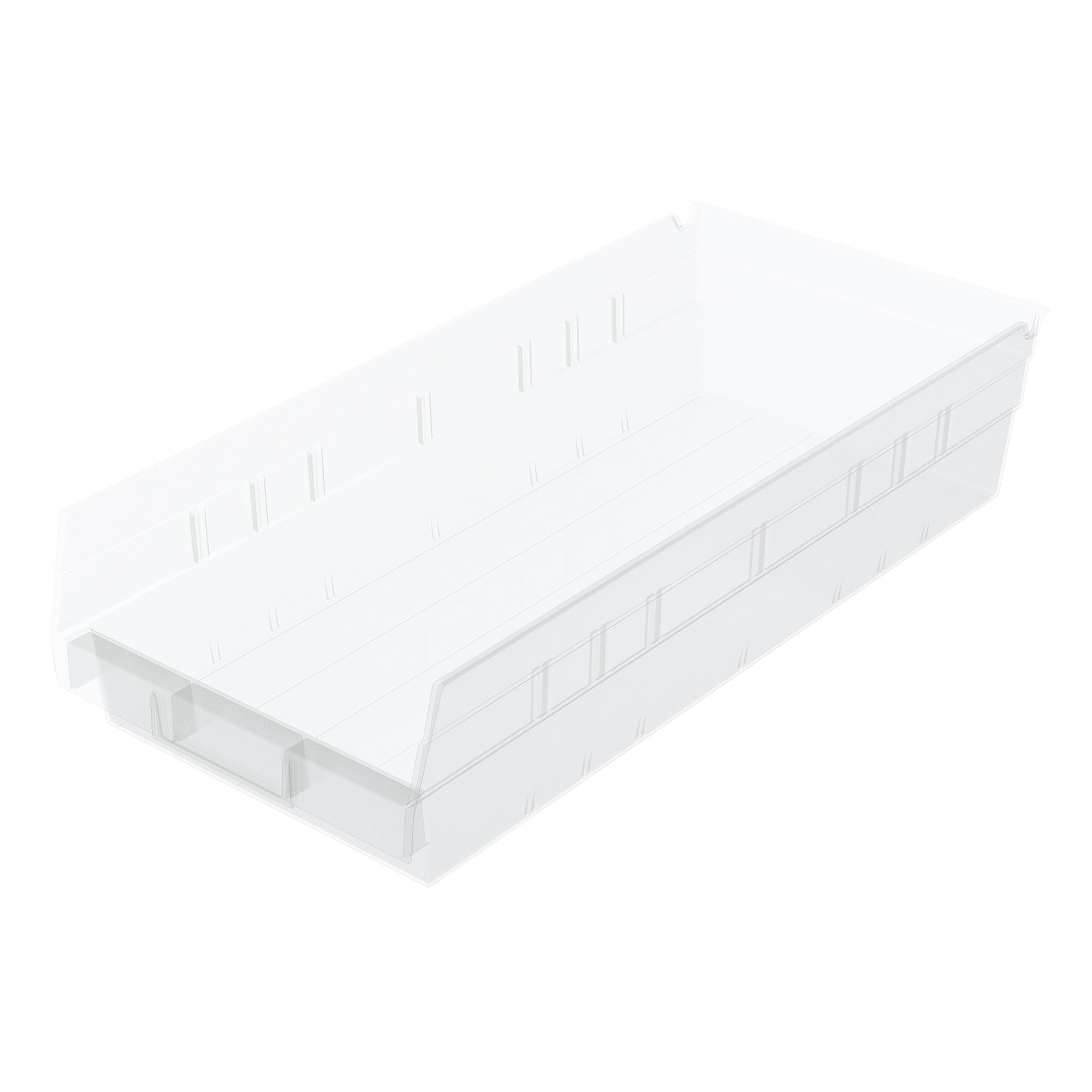 Clear Shelf Bin 17-7/8" x 8-3/8" x 4" by FarrellPack - A30158SCLAR