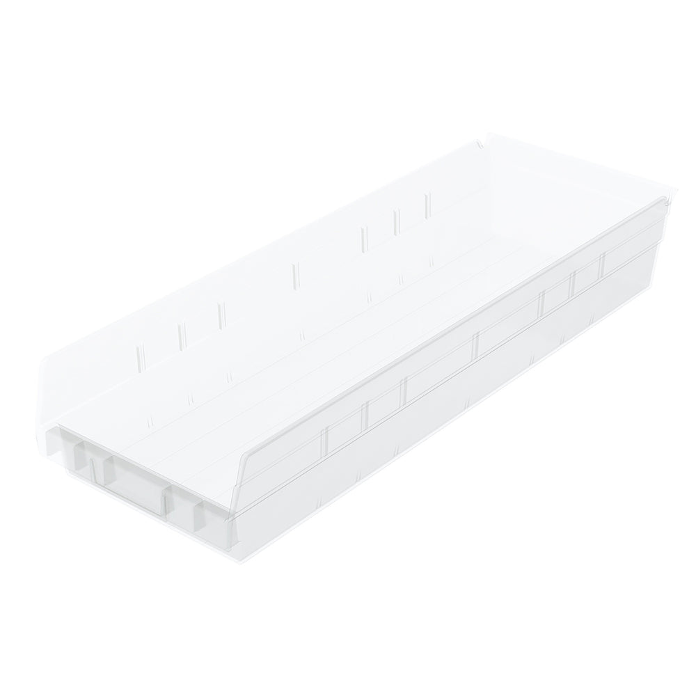 Clear Shelf Bin 23-5/8" x 6-5/8" x 4" by FarrellPack