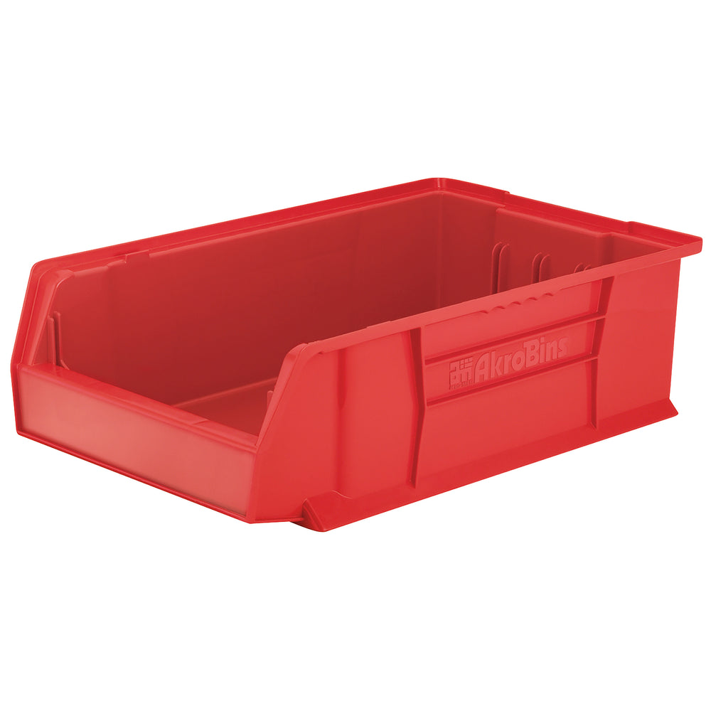 Red 20" x 12-1/8" x 6" Stacking Shelf Bin by FarrellPack