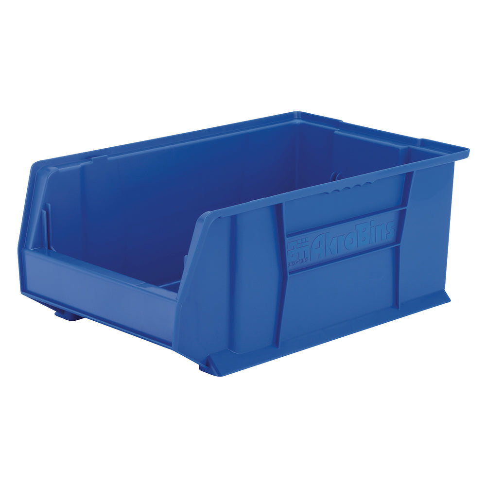 Blue 20" x 12-1/8" x 8" Stacking Shelf Bin by FarrellPack