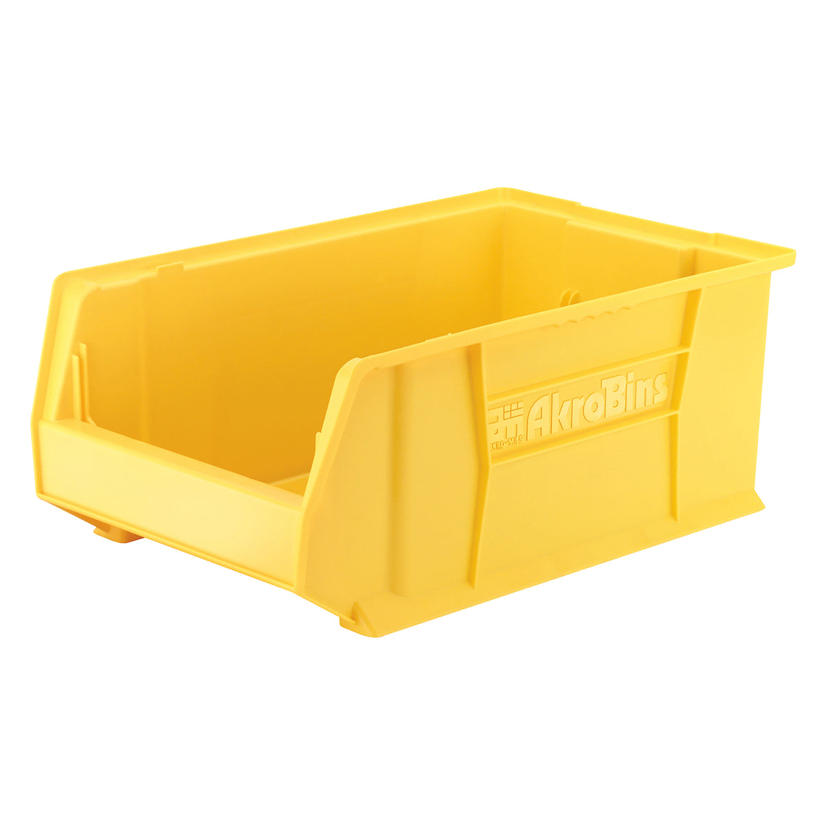 Yellow 20" x 12-1/8" x 8" Stacking Shelf Bin - A30281P18