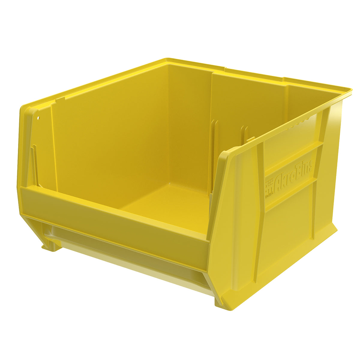 Yellow 20" x 18-1/8" x 12" Stacking Shelf Bin - A30283P18