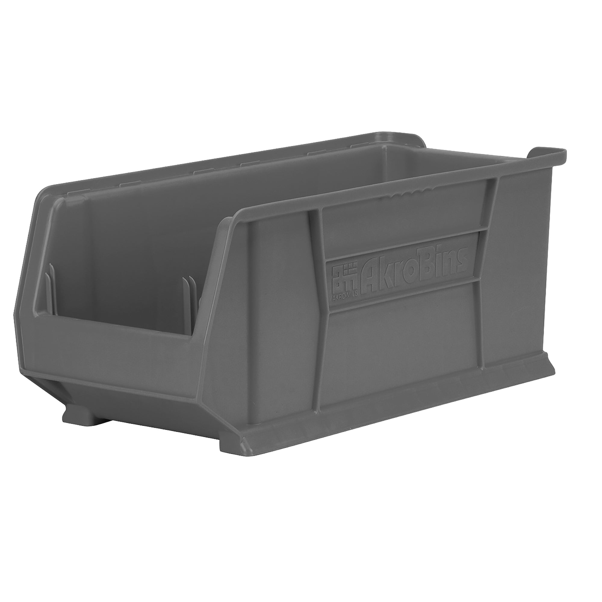 Grey Stacking Shelf Bin 23-7/8" x 11" x 10" (4-Pack) - A30287P01