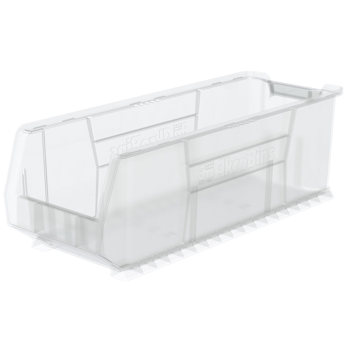 Clear Stacking Shelf Bin 29-7/8" x 11" x 10" - 4 Pack - A30292SCLAR