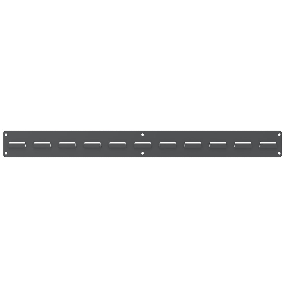 Grey 31-15/16" x 3" Single Row Louvered Wall Panel by FarrellPack