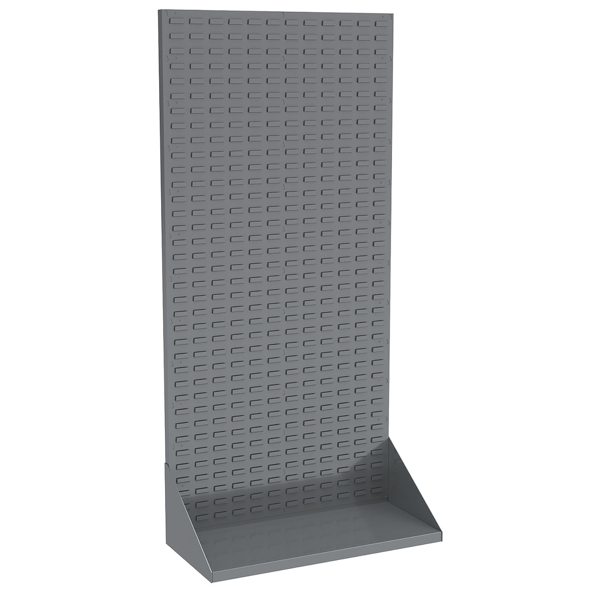 Grey 35-3/4" x 75-1/8" Louvered Floor Rack - A30651