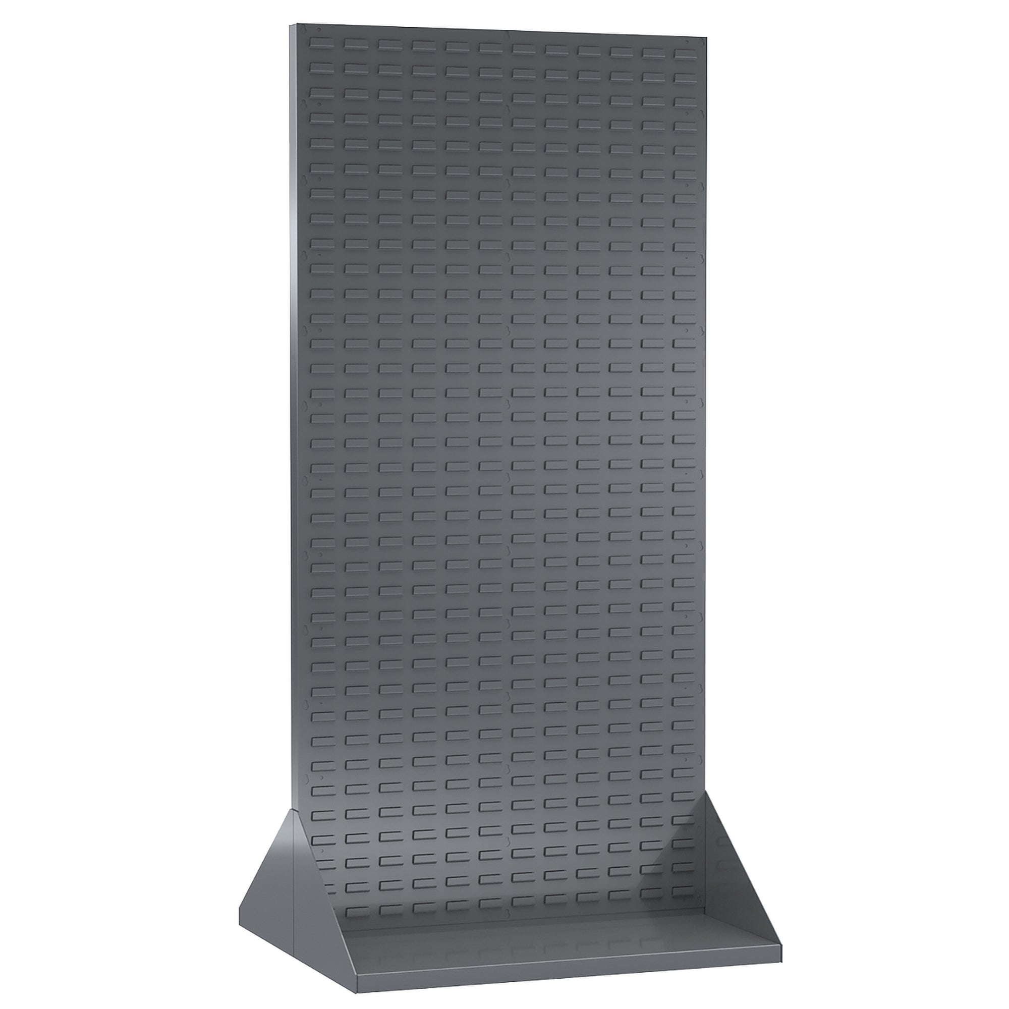 Grey Double Sided Louvered Floor Rack by FarrellPack
