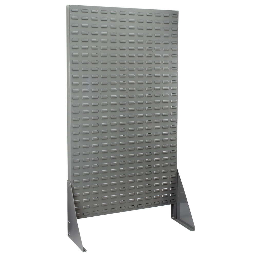Grey 36" x 61" Single Sided Louvered Floor Rack by FarrellPack