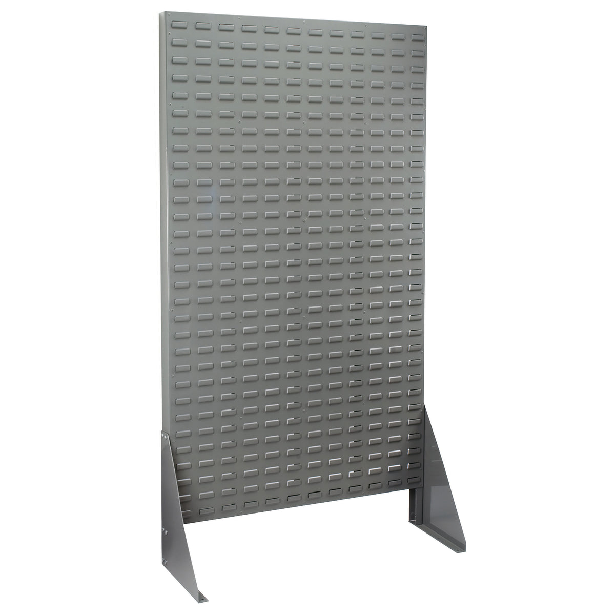 Grey 36" x 61" Single Sided Louvered Floor Rack - A30661