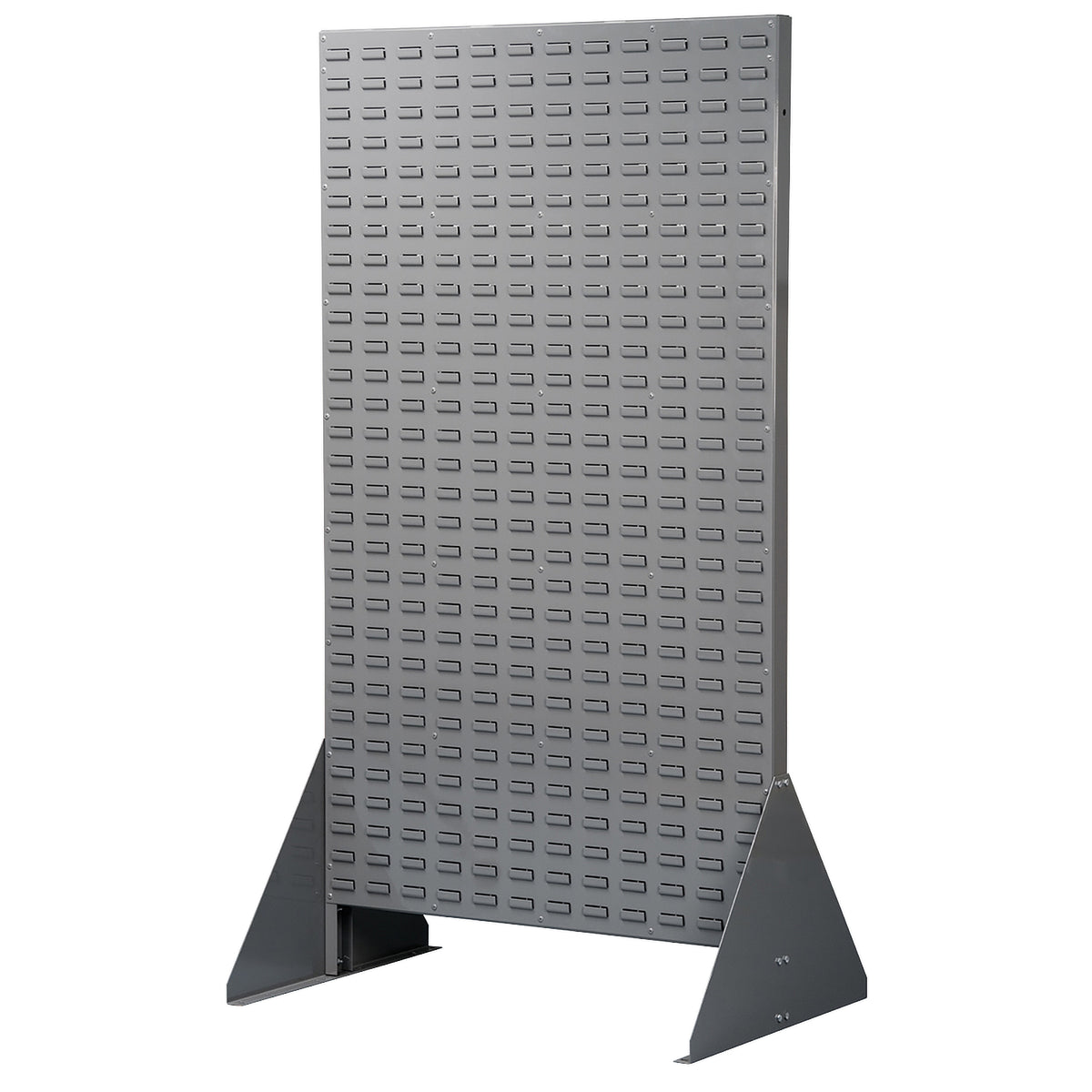 Grey 36" x 66-3/8" Double Sided Louvered Rack - A30676