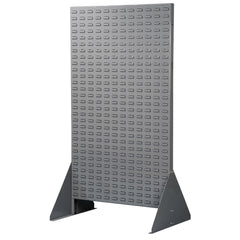 Grey 36" x 66-3/8" Double Sided Louvered Rack - A30676