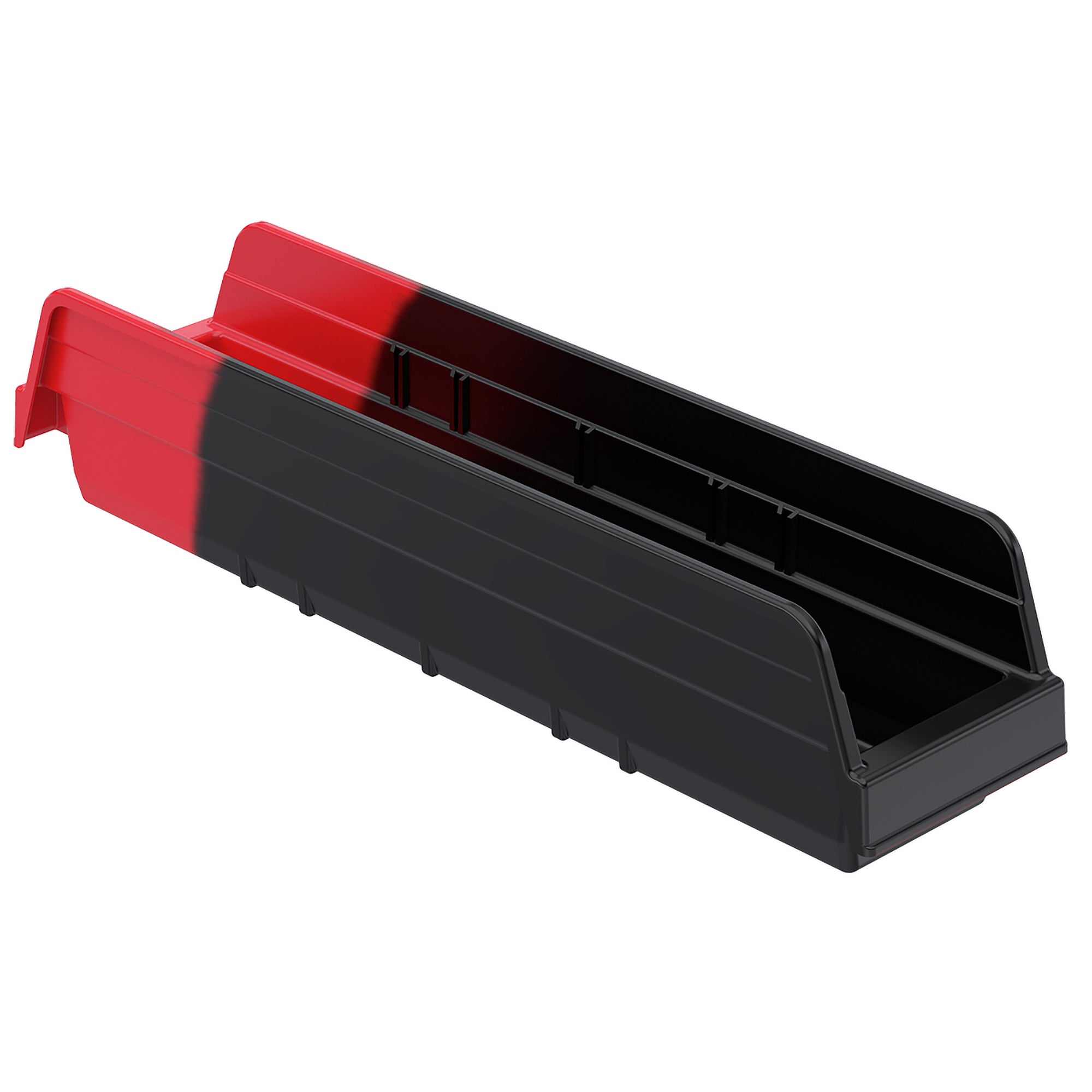 Black/Red Indicator Bin 17-7/8" x 4-1/8" x 4" by FarrellPack
