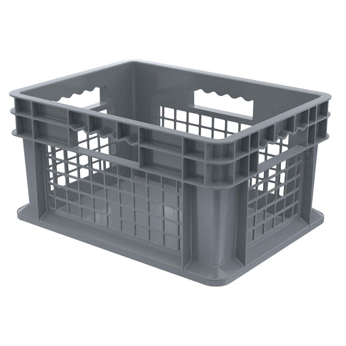 Grey Vented Side Container 15-3/4" x 11-3/4" x 8-1/4" - A37278E01