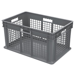 Grey Vented Side/Solid Base Container 23.75"x15.75"x12.25" - A37672E01