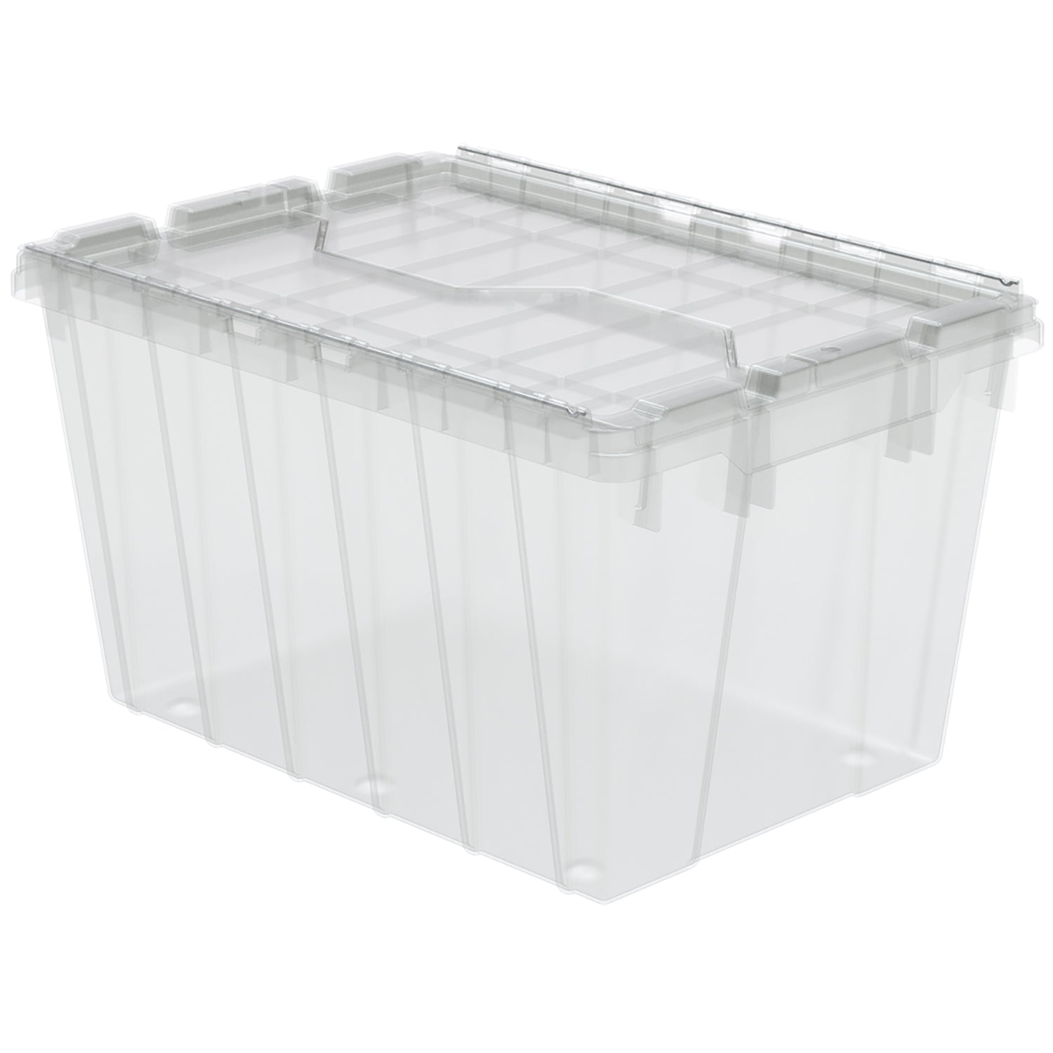 Clear 21" x 15" x 12" Attached Lid Container by FarrellPack