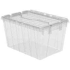Clear 21" x 15" x 12" Attached Lid Container by FarrellPack