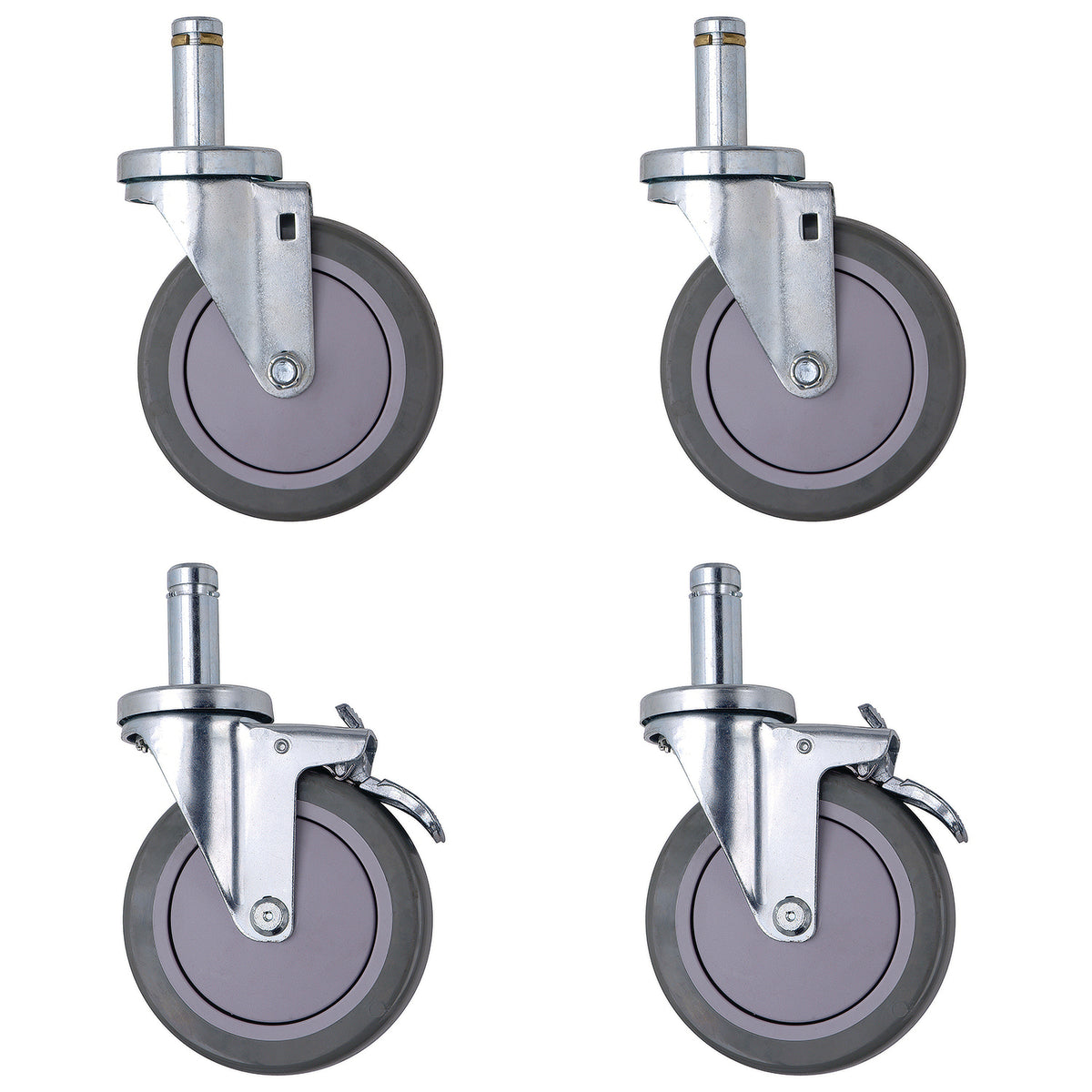 Wire Shelving with 5" Polyurethane Casters by FarrellPack - AK5CASTER2SB2S