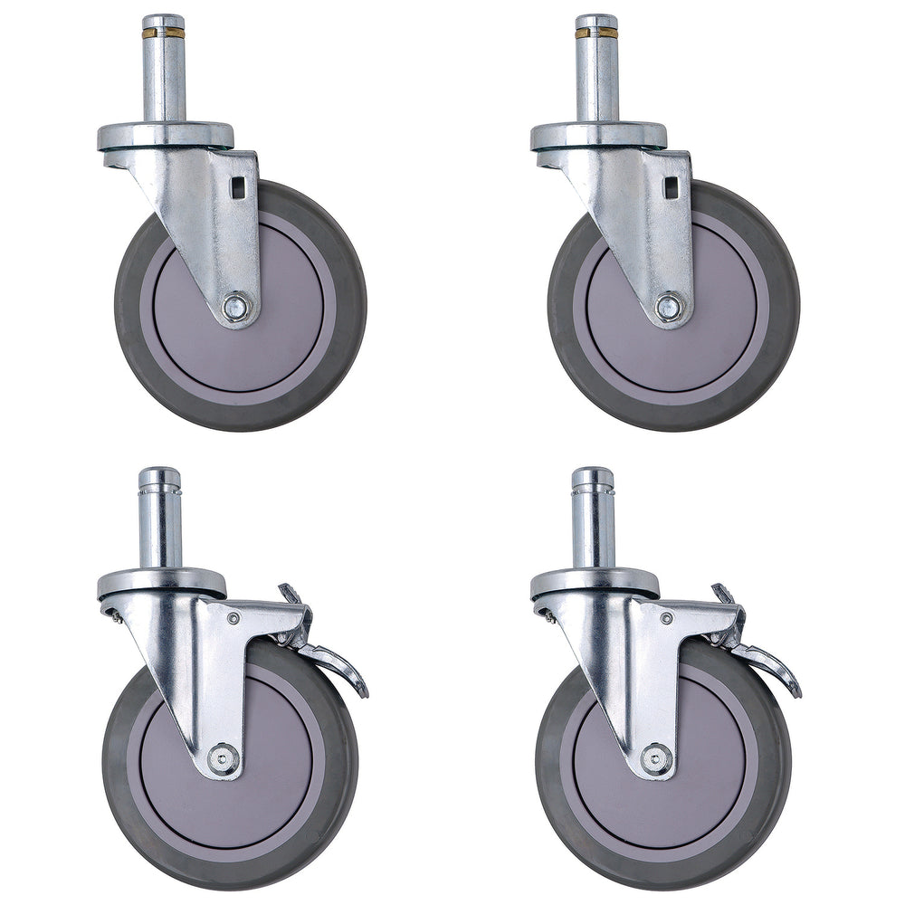 Wire Shelving with 5" Polyurethane Casters by FarrellPack