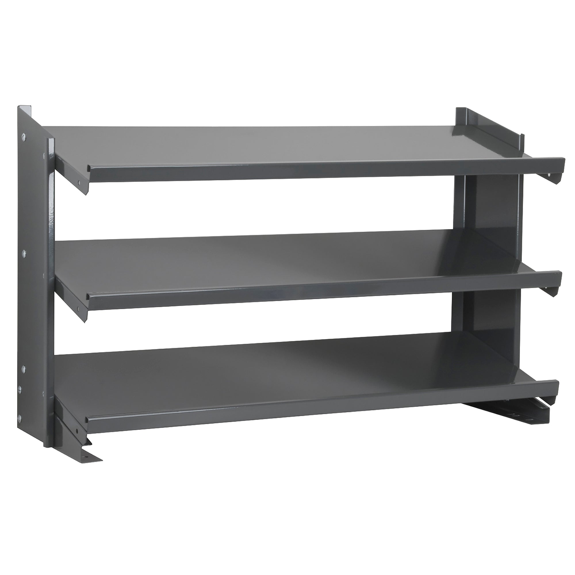 Grey 3-Shelf Single Sided Bench Rack by FarrellPack