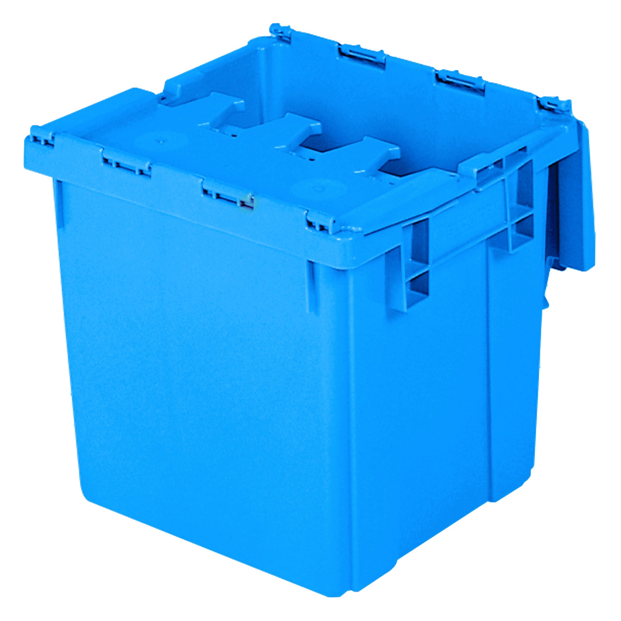 Blue 15"x14"x13" Attached Lid Container - AR1514130009000