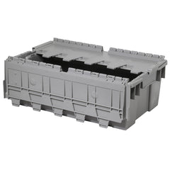 Grey 20" x 12" x 7" Attached Lid Container by FarrellPack