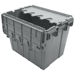 Grey 21"x15"x17" Attached Lid Container by FarrellPack