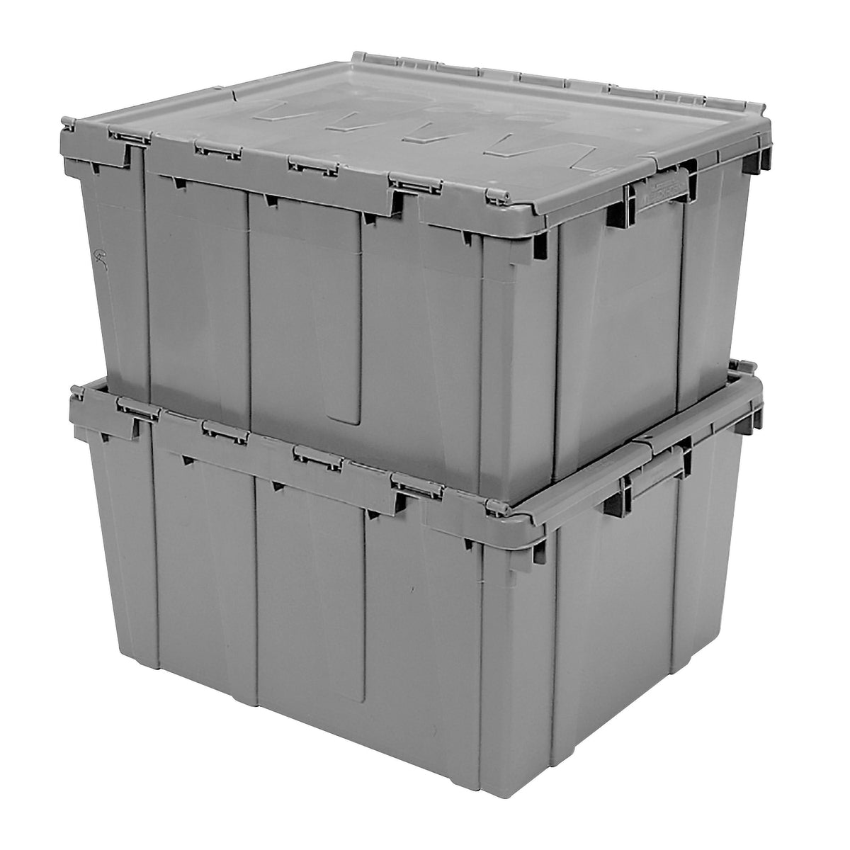 Grey 24"x20"x12" Attached Lid Container by FarrellPack - AR2420120201000