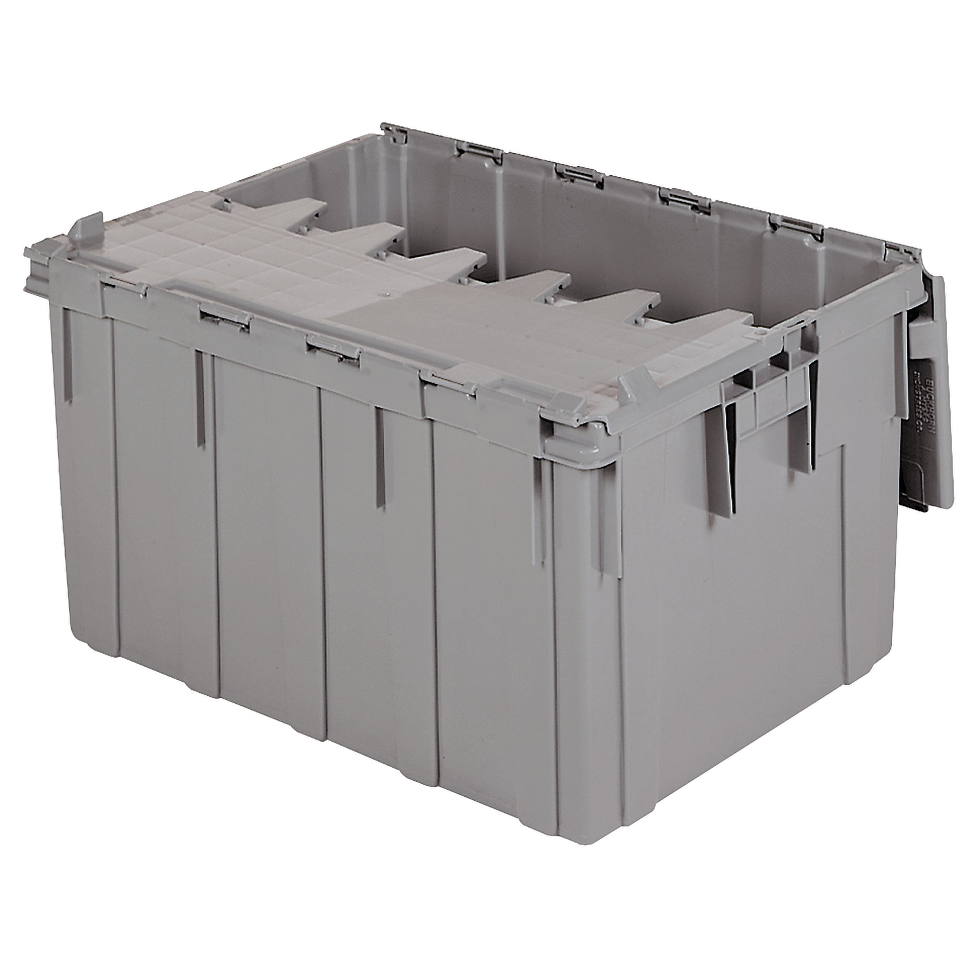 Grey 28" x 21" x 15" Attached Lid Container by FarrellPack - AS2821150201000