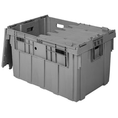 Grey 34" x 24" x 20" Attached Lid Container by FarrellPack - AS3424201201000