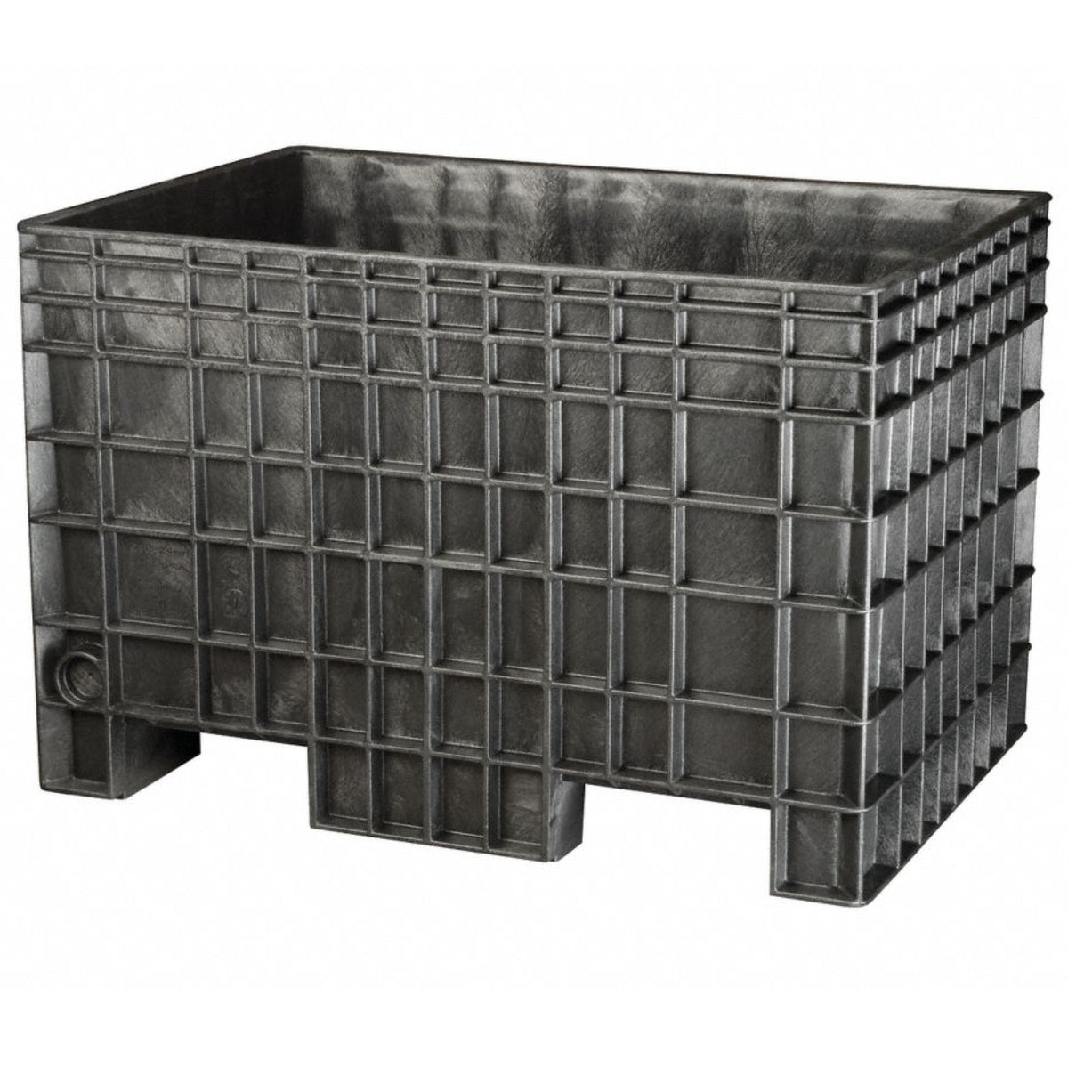 Black Fixed Wall Bulk Box 42"x29"x28" - 900lbs Cap - BF4229280010000