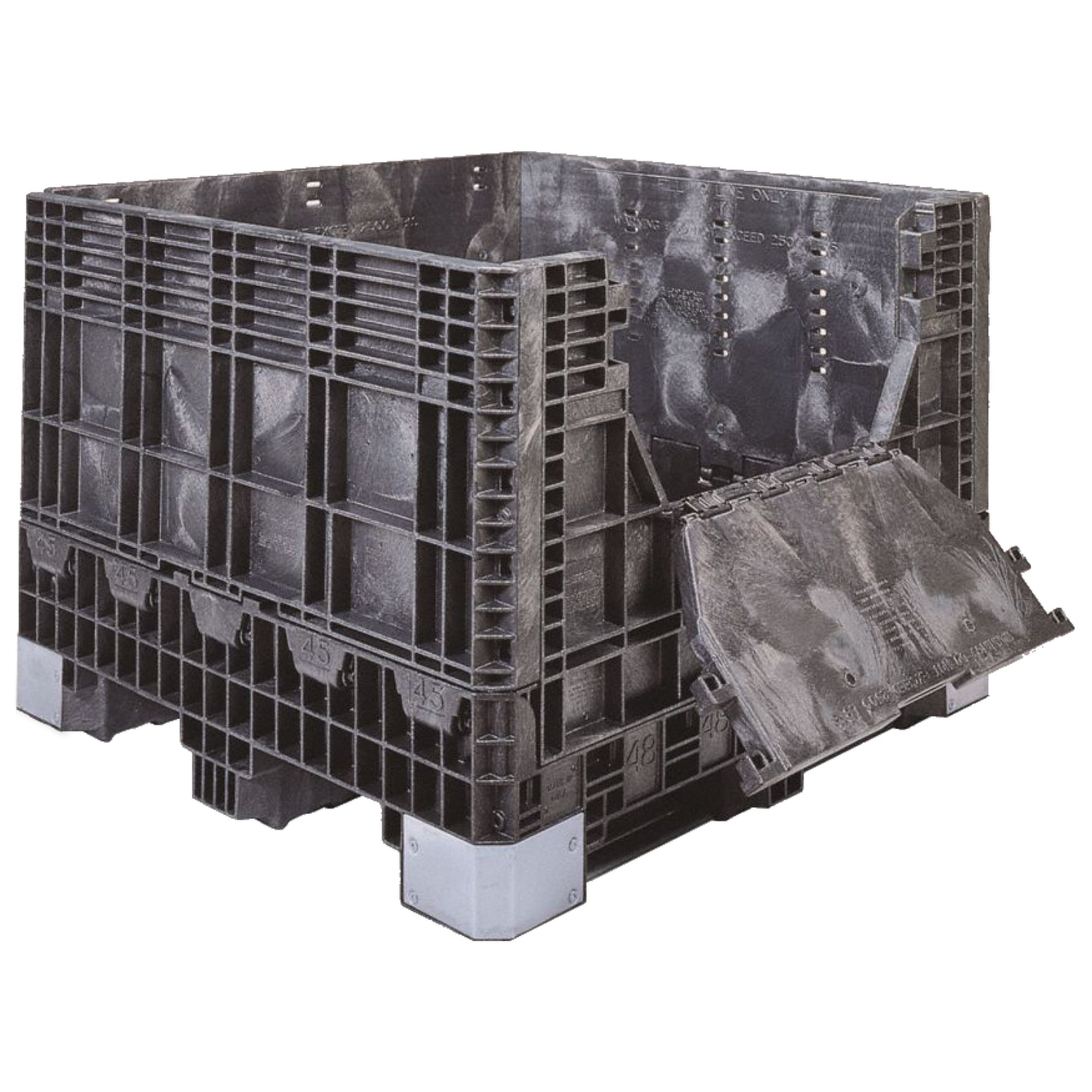Heavy Duty Black Bulk Box 48"x45"x34" by FarrellPack - BH4845342010000