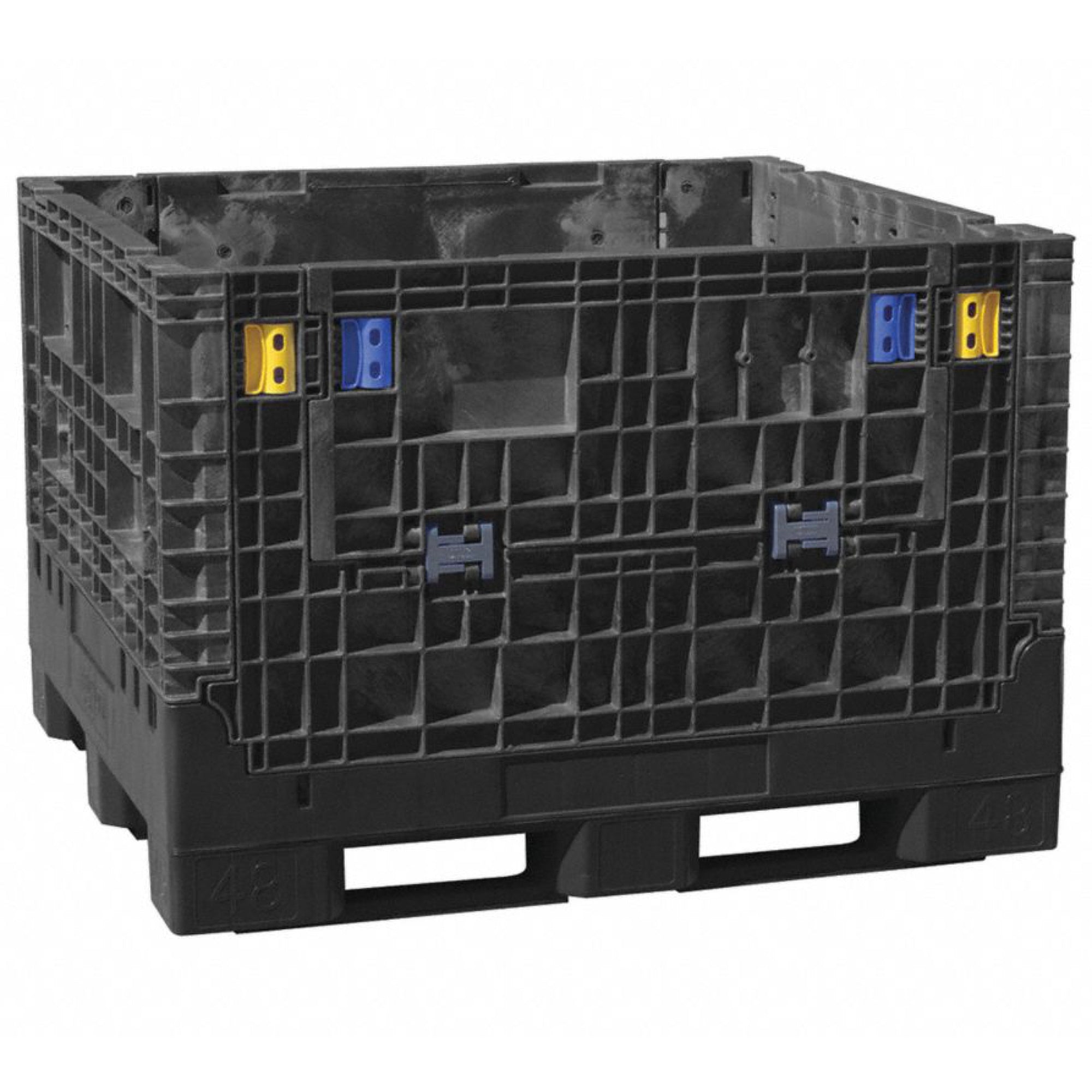 Black Extra-Duty Bulk Box 48"x45"x44" by FarrellPack