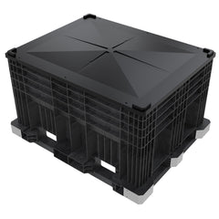 Black CenterFlow Bulk Container 56"x45"x32" by FarrellPack - CF5745320010500