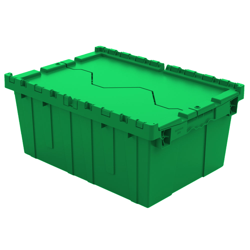 Green 21" x 15" x 9" Attached Lid Container by FarrellPack