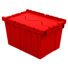Red 21"x15"x12" Attached Lid Container by FarrellPack