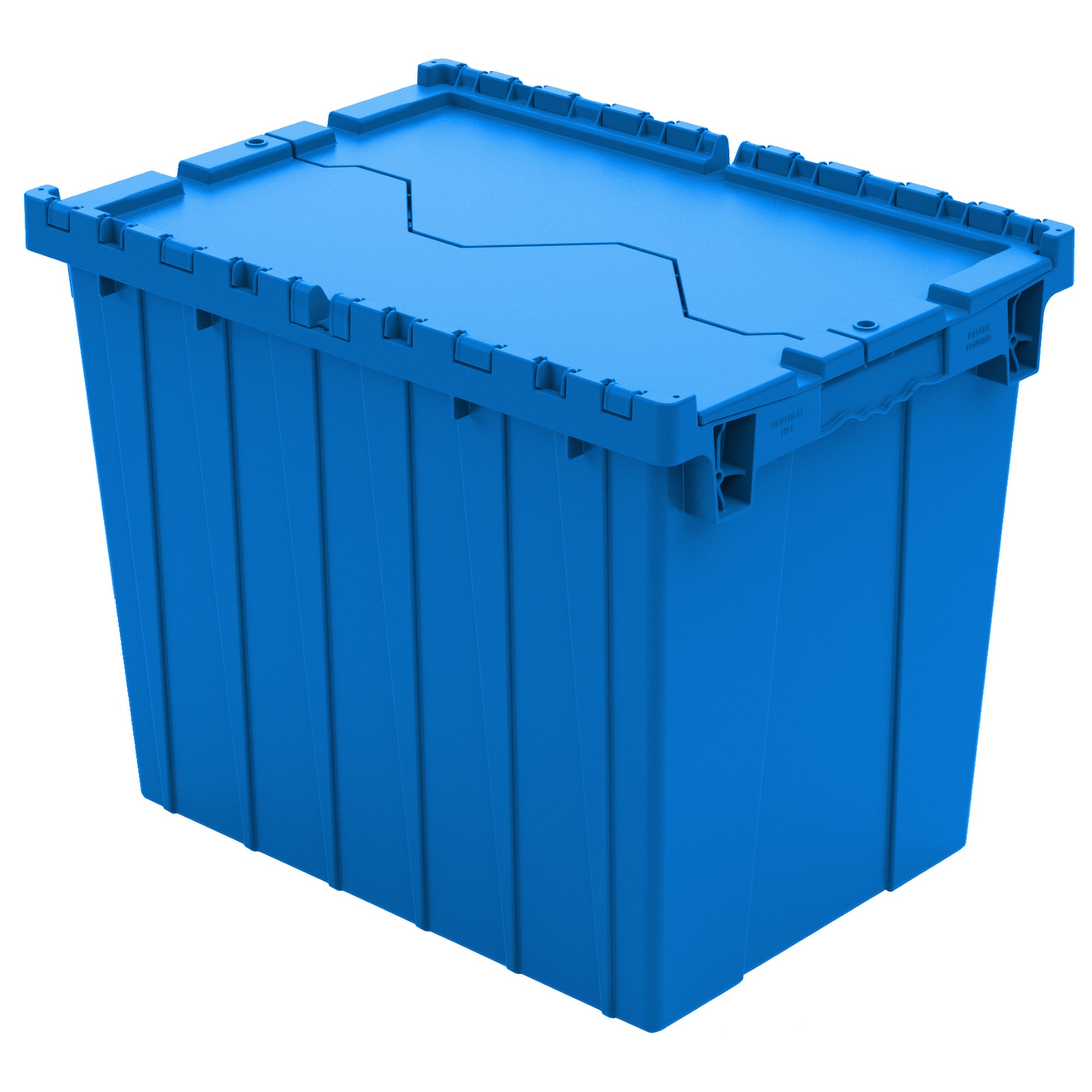 Blue 21"x15"x17" Attached Lid Container by FarrellPack