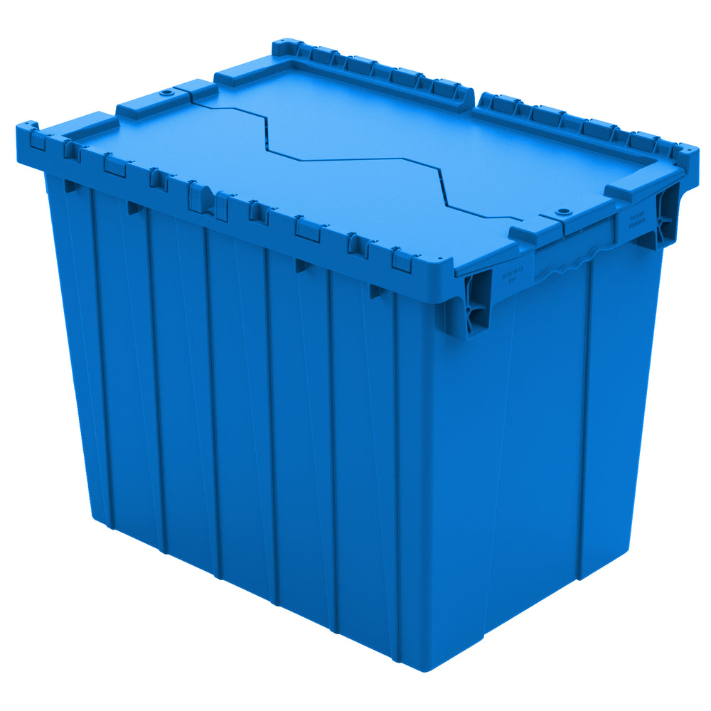 Blue 21"x15"x17" Attached Lid Container by FarrellPack