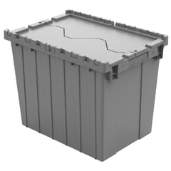 Grey 21" x 15" x 17" Attached Lid Container by FarrellPack
