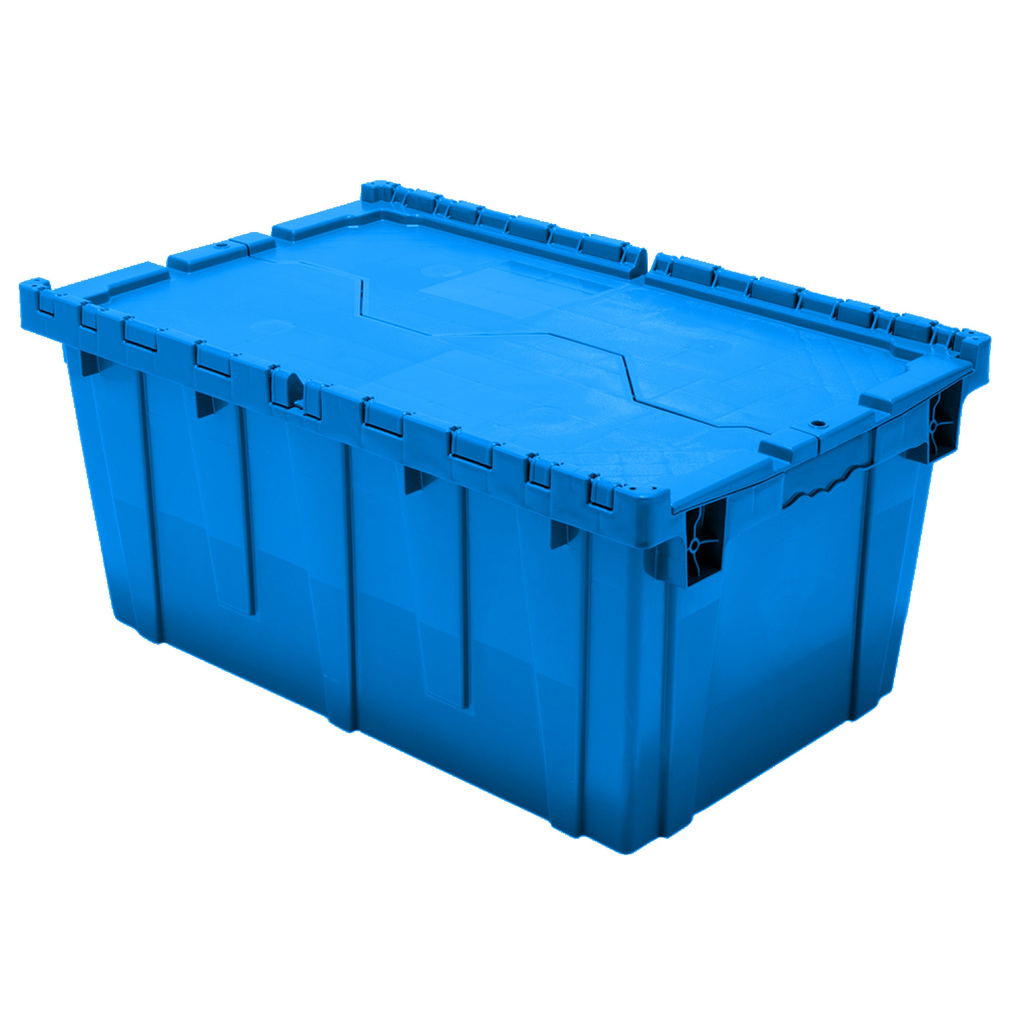 Blue 27"x17"x12" Attached Lid Container by FarrellPack