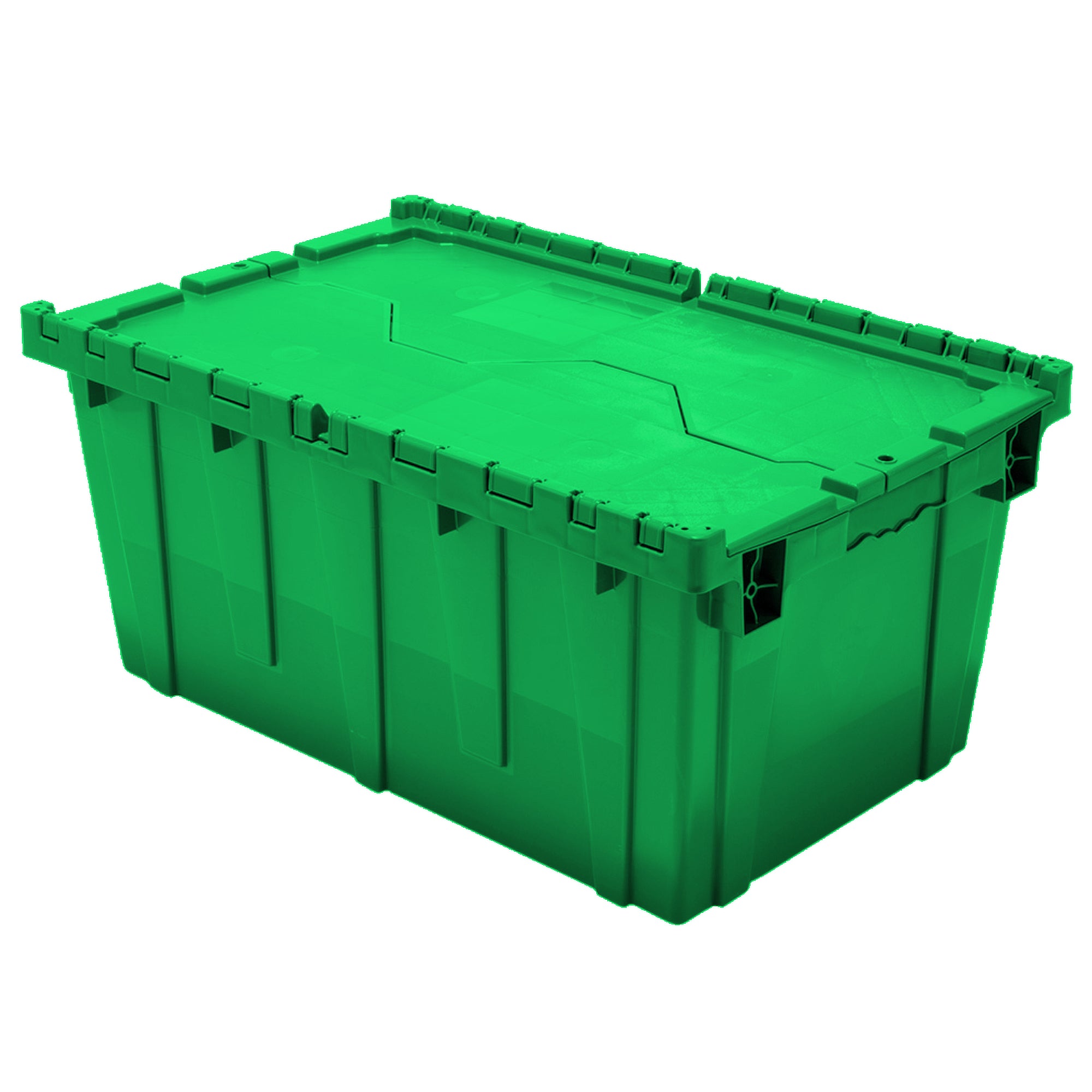 Green 27"x17"x12" Attached Lid Container by FarrellPack
