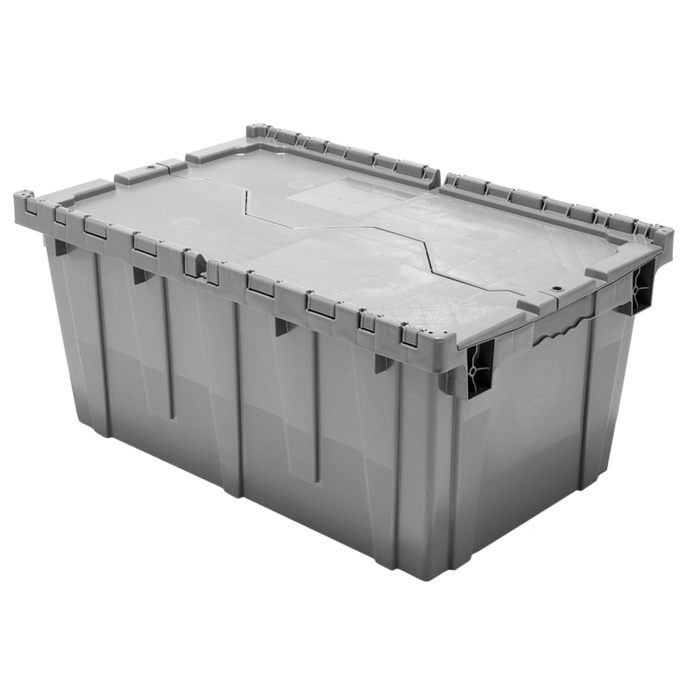 Grey 27"x17"x12" Attached Lid Container by FarrellPack