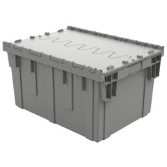 Grey 28"x21"x15" Attached Lid Container by FarrellPack