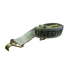 Kinedyne 2 inch by 16 foot Plate Trailer Hook Logistic Ratchet Strap by Kinedyne for industrial cargo securement